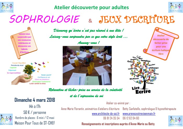 Atelier Ecriture et sophrologie